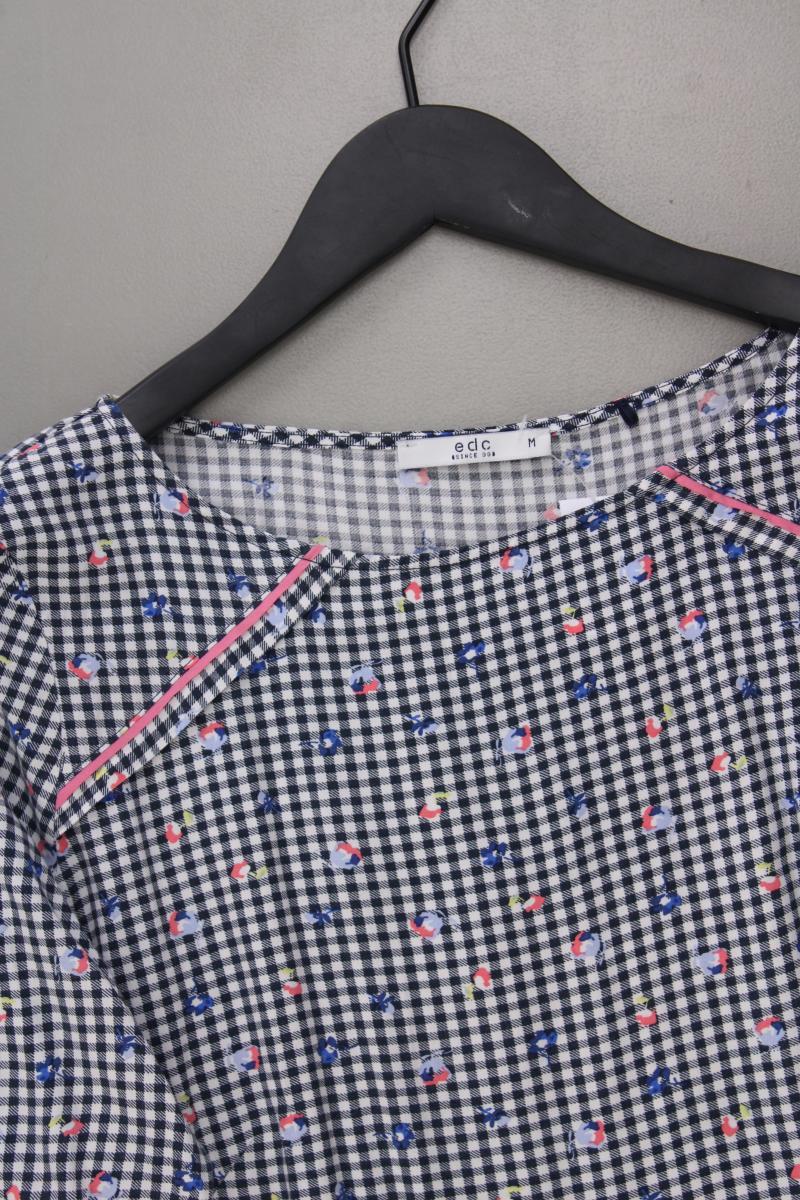 edc by Esprit Karobluse Gr. M kariert 3/4 Ärmel blau aus Viskose - Image 2