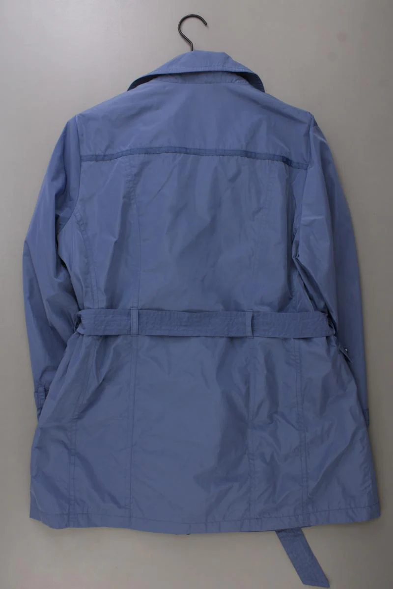 Vögele Übergangsmantel Gr. 48 mit Gürtel blau aus Polyester - Image 4