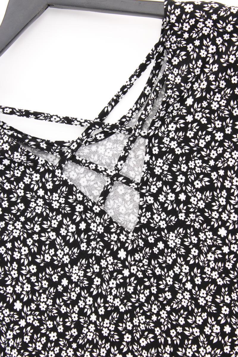 Only Kleid Gr. L mit Blumenmuster Kurzarm schwarz aus Viskose - Image 3