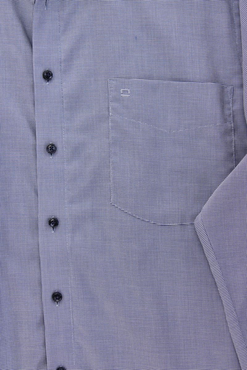 Olymp Langarmhemd für Herren Gr. Hemdgröße 44 blau aus Baumwolle - Image 3