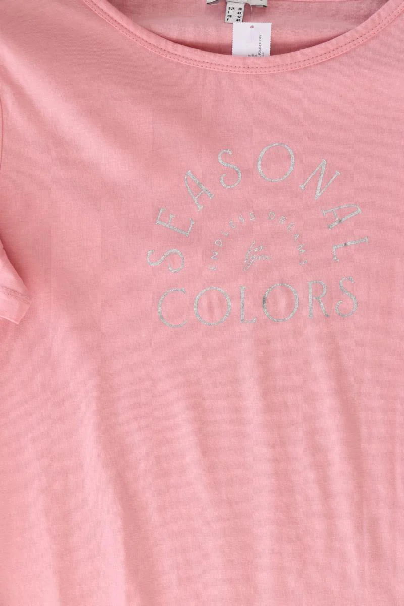 Street One T-Shirt Gr. 38 Kurzarm rosa aus Baumwolle - Image 3