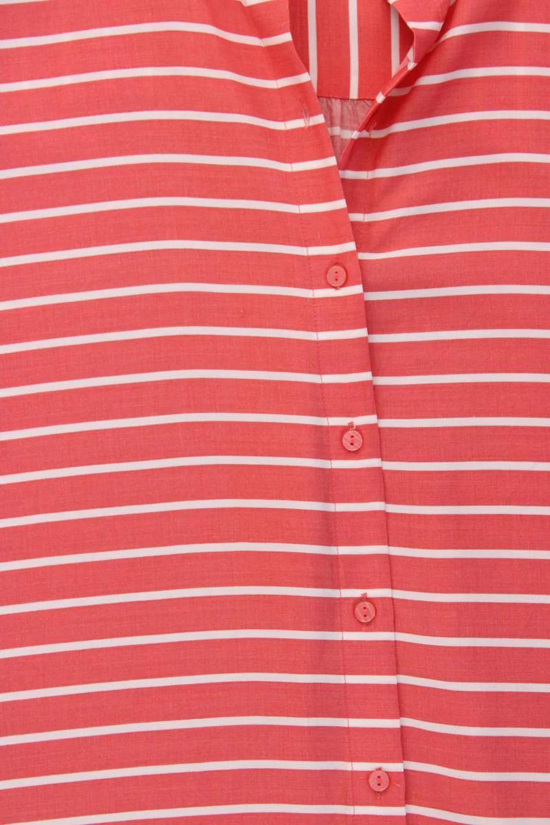 Tom Tailor Kurzarmbluse Gr. 40 gestreift rot - Image 3