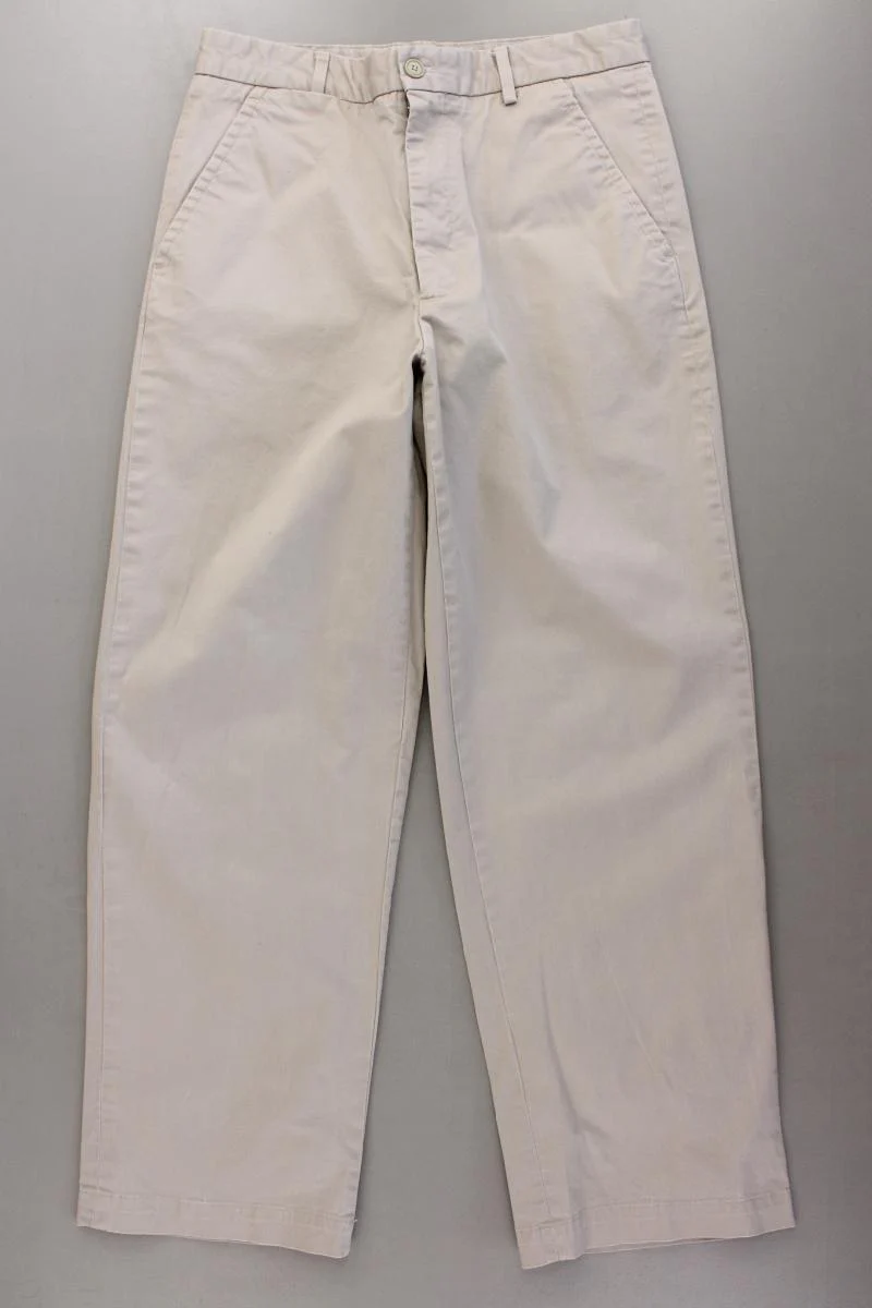Zara Chinohose für Herren Gr. UK 38 (S) creme aus Baumwolle