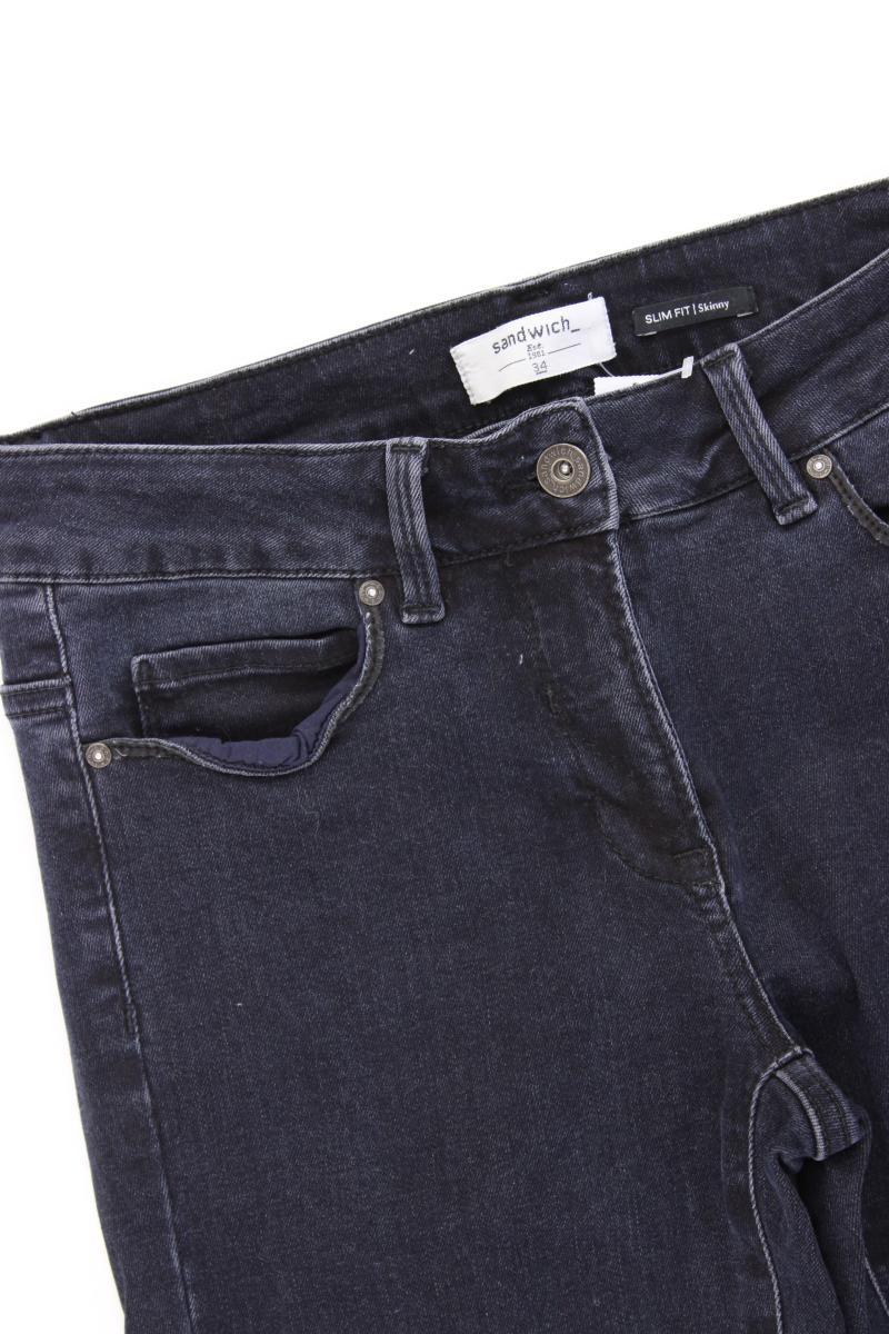 Sandwich_ Skinny Jeans Gr. 34 blau aus Baumwolle - Image 2