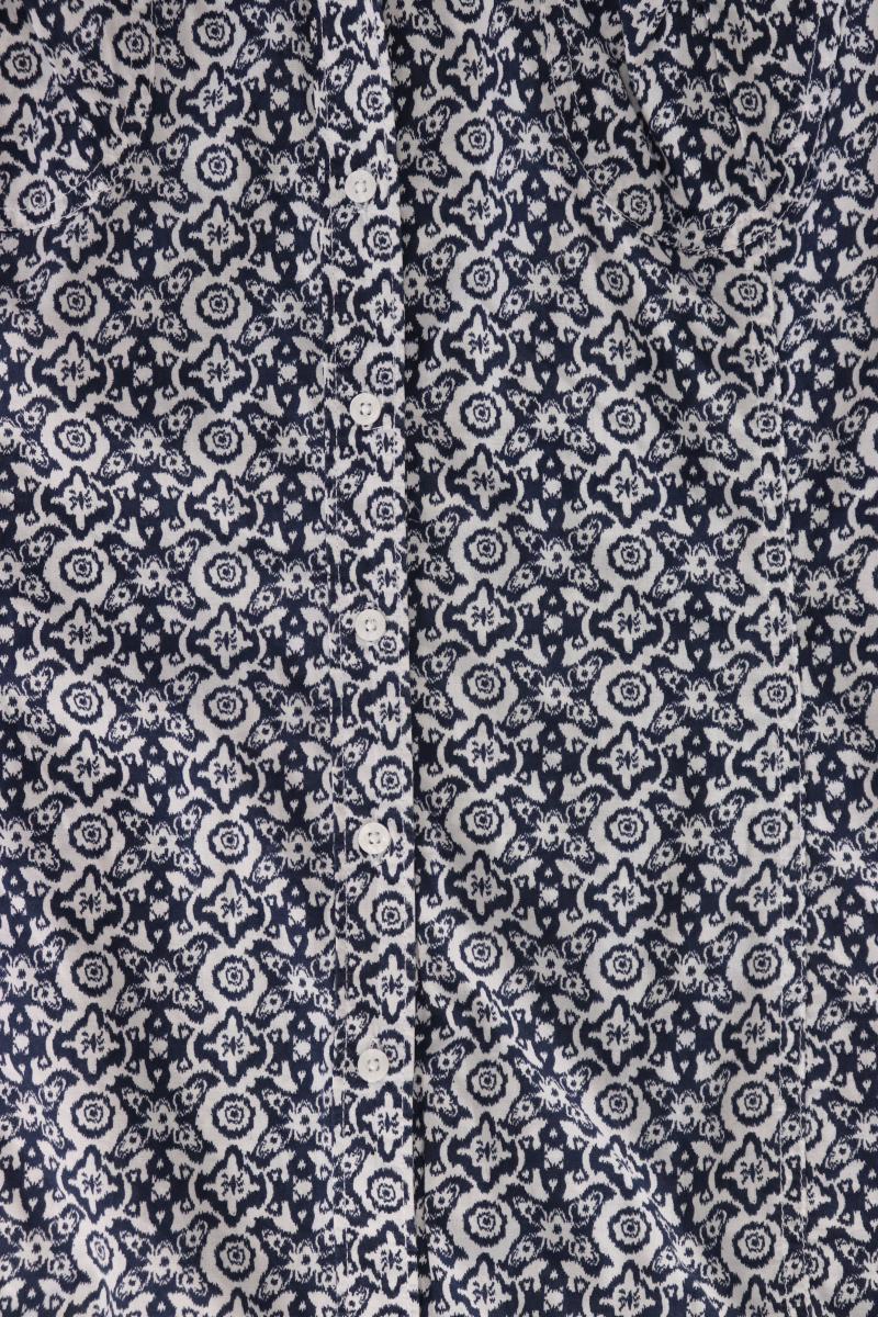 Tommy Hilfiger Kurzarmbluse Gr. L blau aus Baumwolle - Image 3