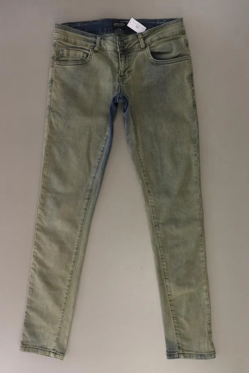 Les Eclaires Skinny Jeans Gr. W25 grün aus Baumwolle