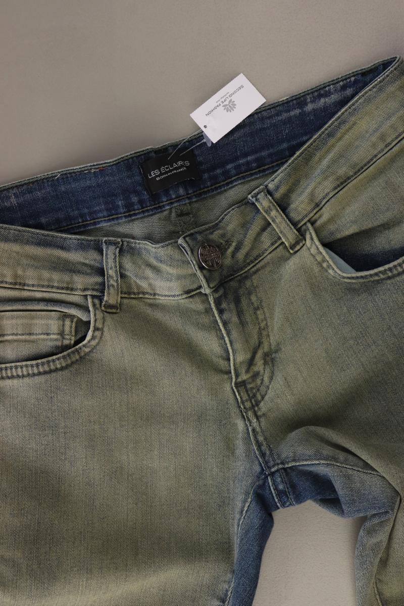 Les Eclaires Skinny Jeans Gr. W25 grün aus Baumwolle - Image 2