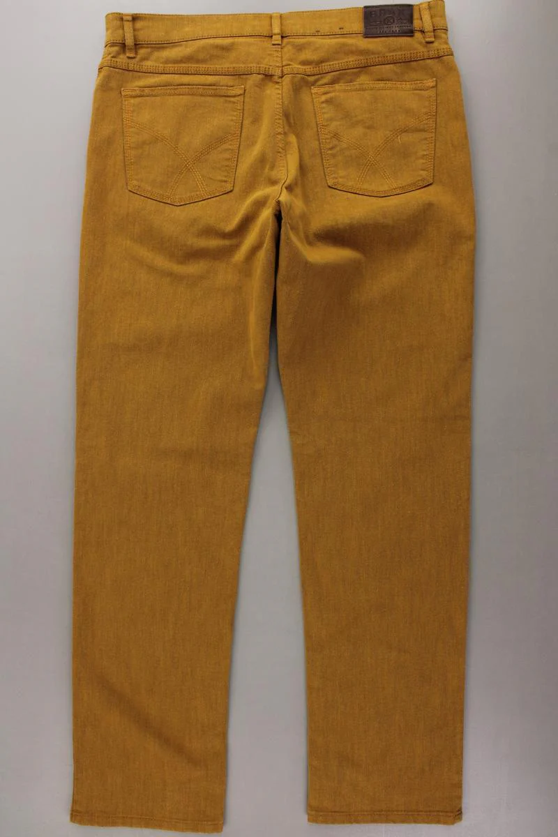 Brax Straight Jeans für Herren Gr. 52 gelb aus Baumwolle - Image 4