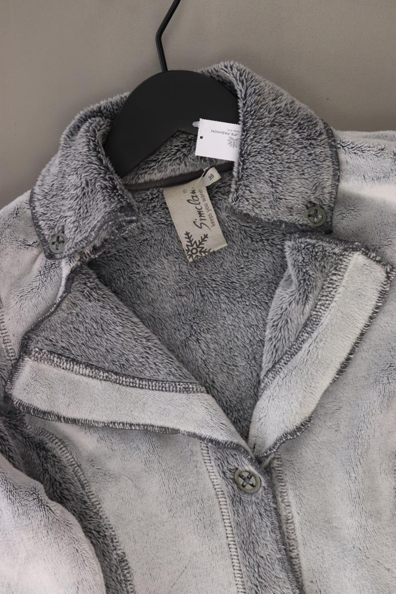 Simclan Strickjacke Gr. 38 Langarm grau aus Polyester - Image 2
