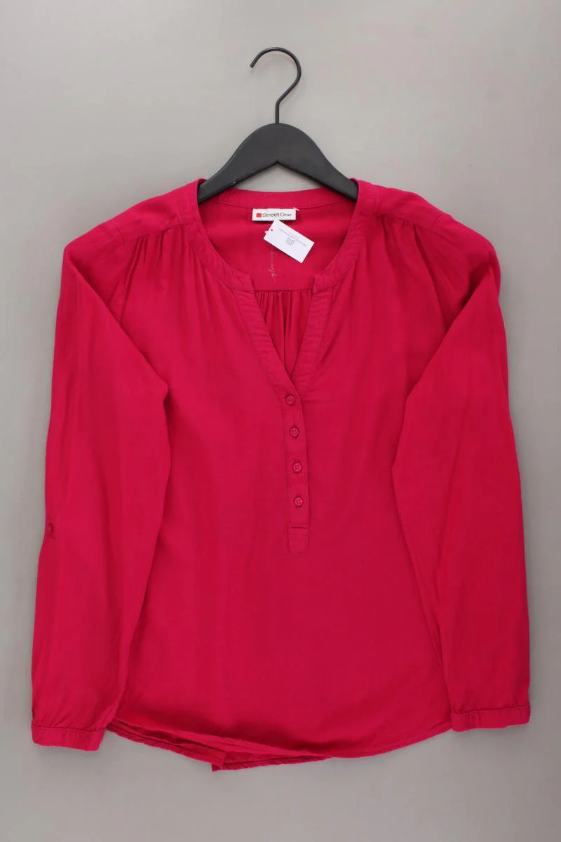Street One Langarmbluse Gr. 36 pink aus Viskose