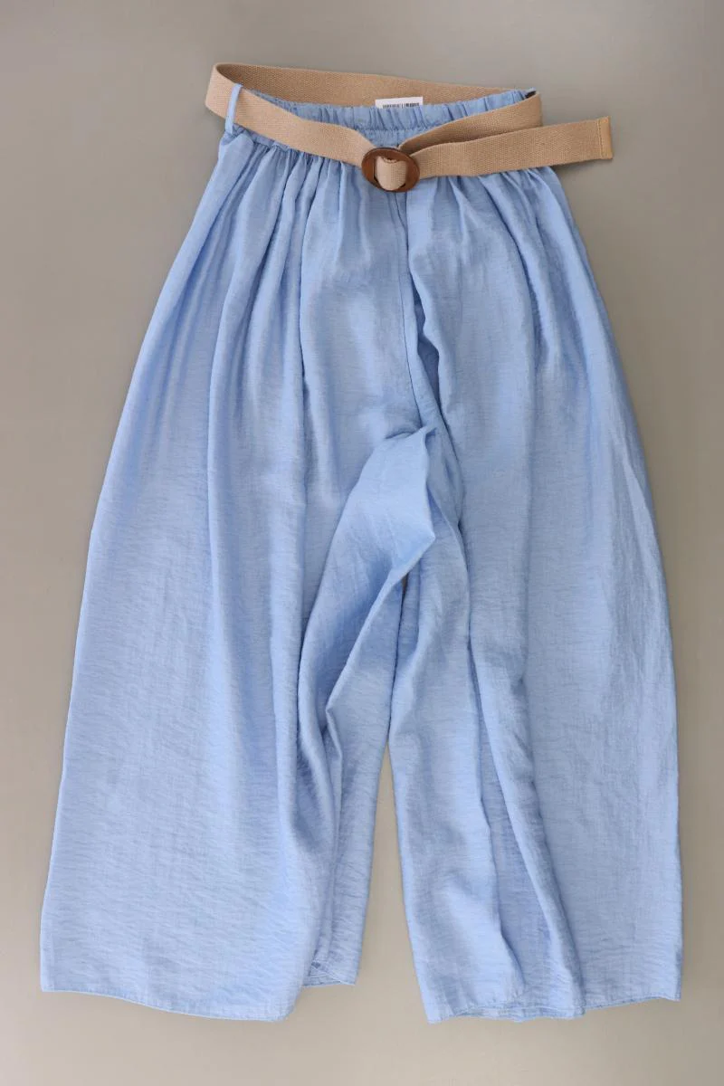 Stretchhose Gr. 36 mit Gürtel blau