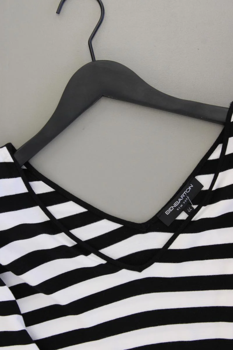 Benbarton Ringelshirt Gr. 44 gestreift 3/4 Ärmel schwarz aus Viskose - Image 2