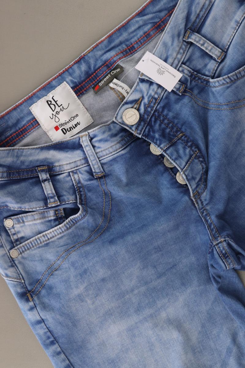 Street One Straight Jeans Gr. W27 blau aus Baumwolle - Image 2