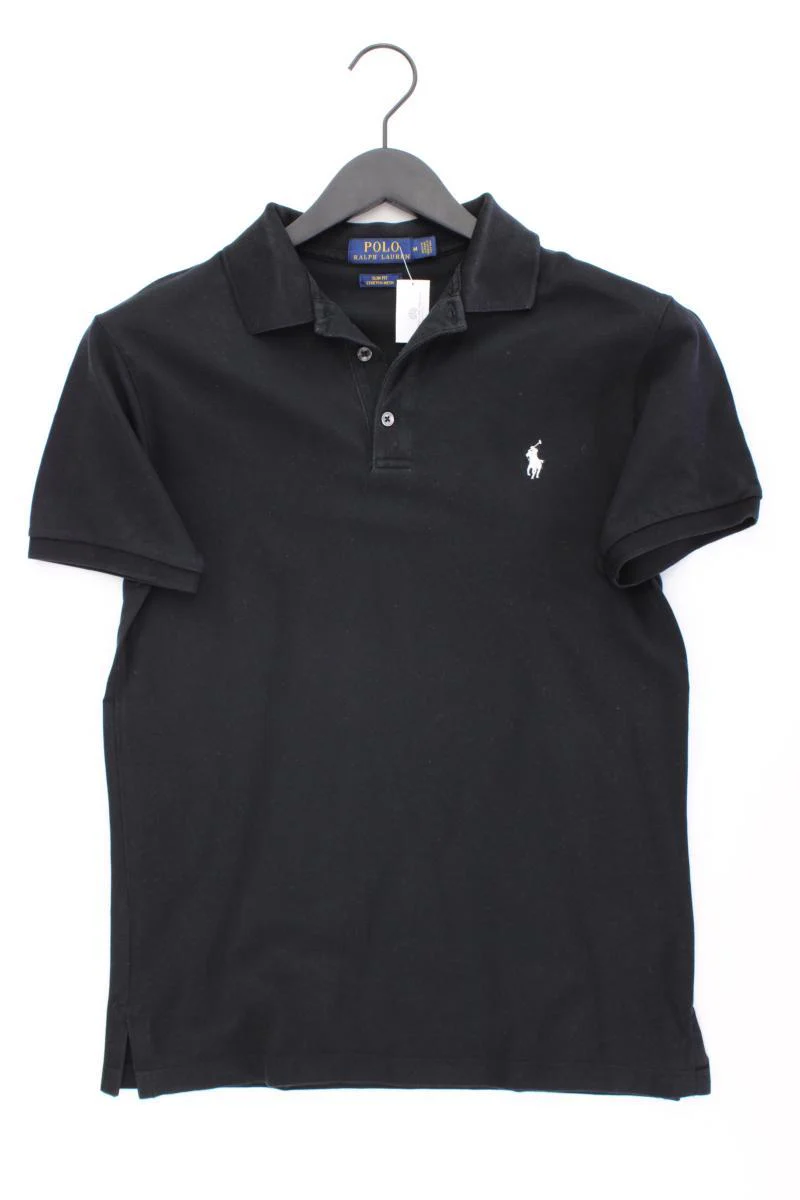 Polo Ralph Lauren Poloshirt für Herren Gr. M Kurzarm schwarz aus Baumwolle