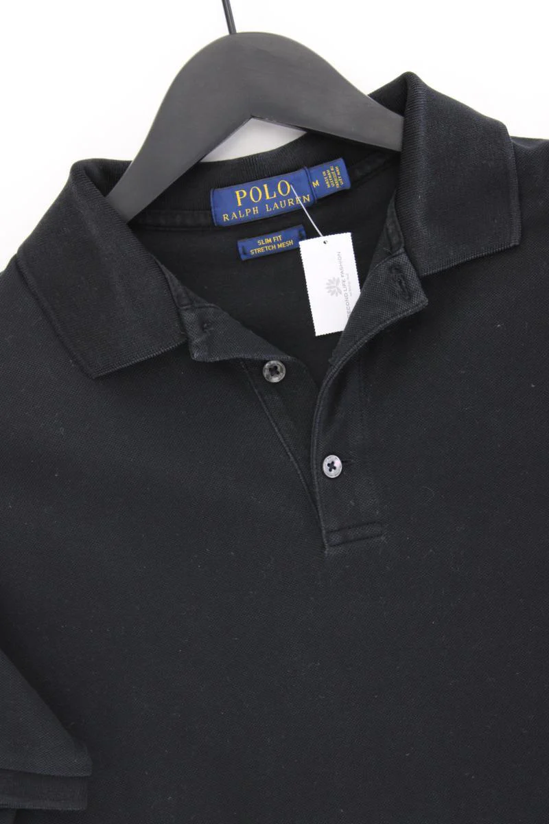 Polo Ralph Lauren Poloshirt für Herren Gr. M Kurzarm schwarz aus Baumwolle - Image 2