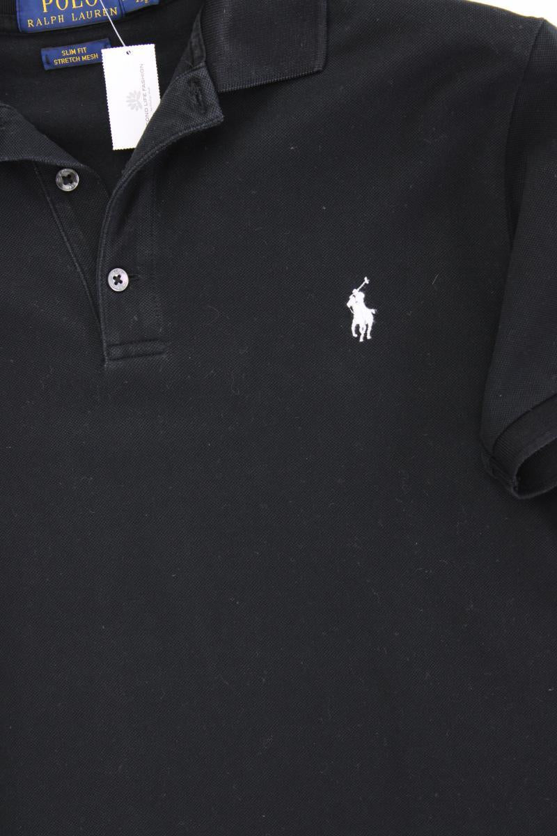 Polo Ralph Lauren Poloshirt für Herren Gr. M Kurzarm schwarz aus Baumwolle - Image 3