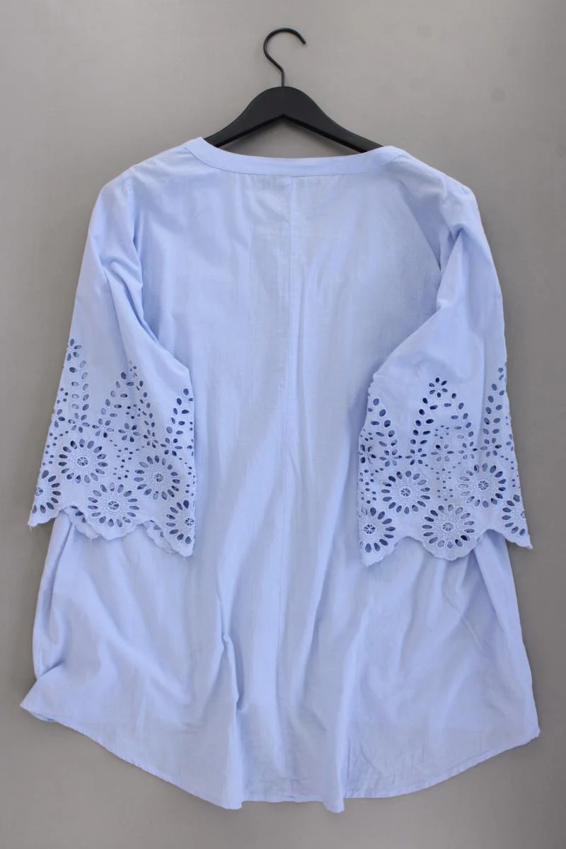 Zizzi Oversize-Bluse Gr. 46/48 3/4 Ärmel blau - Image 4