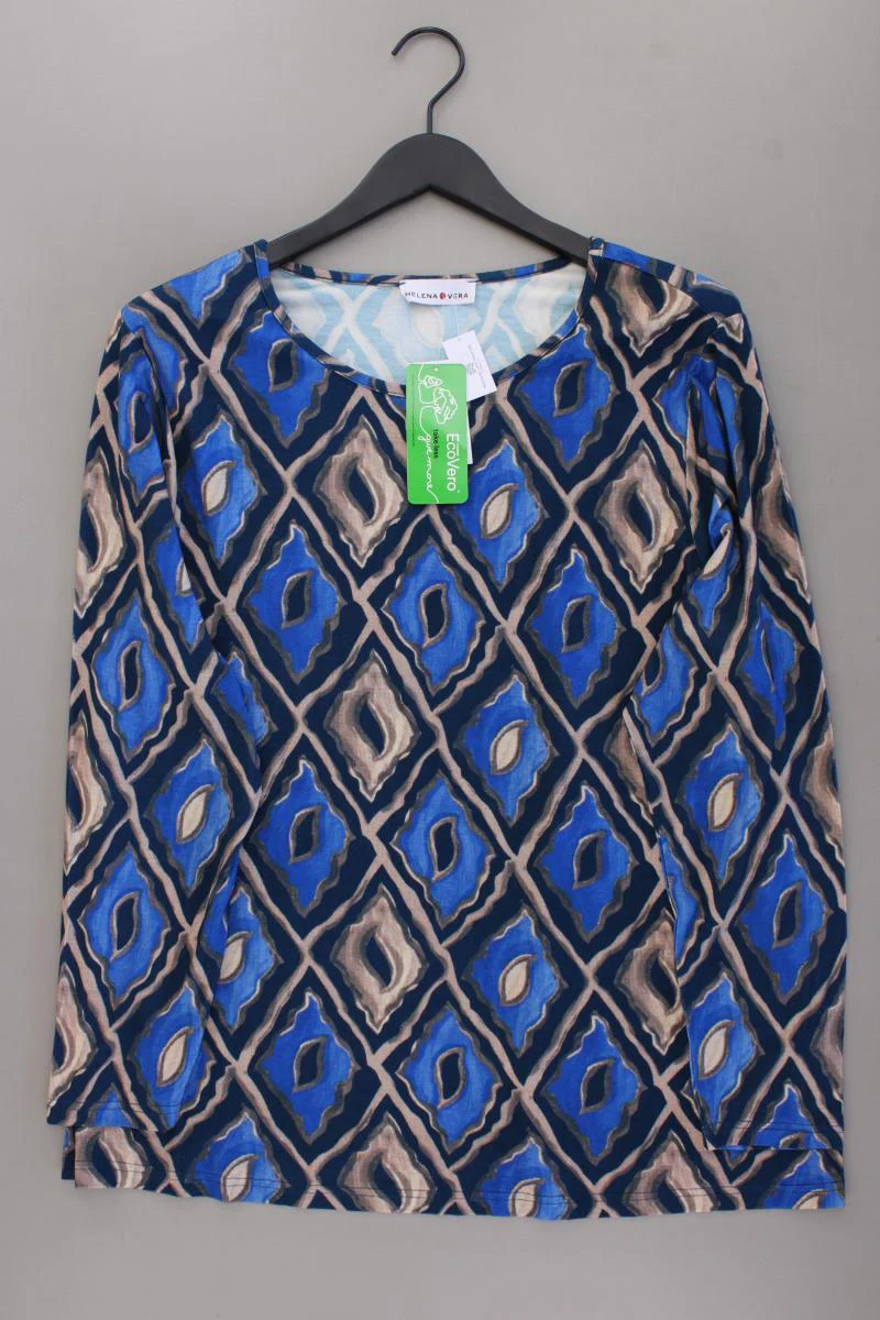 Helena Vera Longsleeve-Shirt Gr. 48 neu mit Etikett Langarm blau aus Viskose