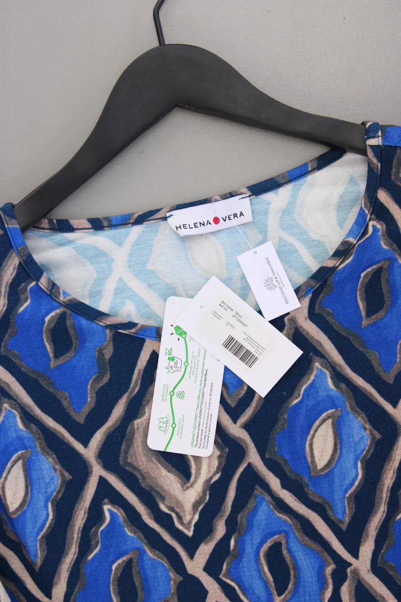 Helena Vera Longsleeve-Shirt Gr. 48 neu mit Etikett Langarm blau aus Viskose - Image 2