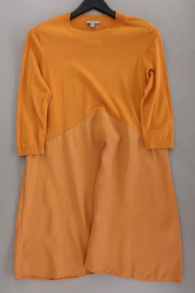 Cos Midikleid Gr. M neuwertig 3/4 Ärmel gelb aus Baumwolle