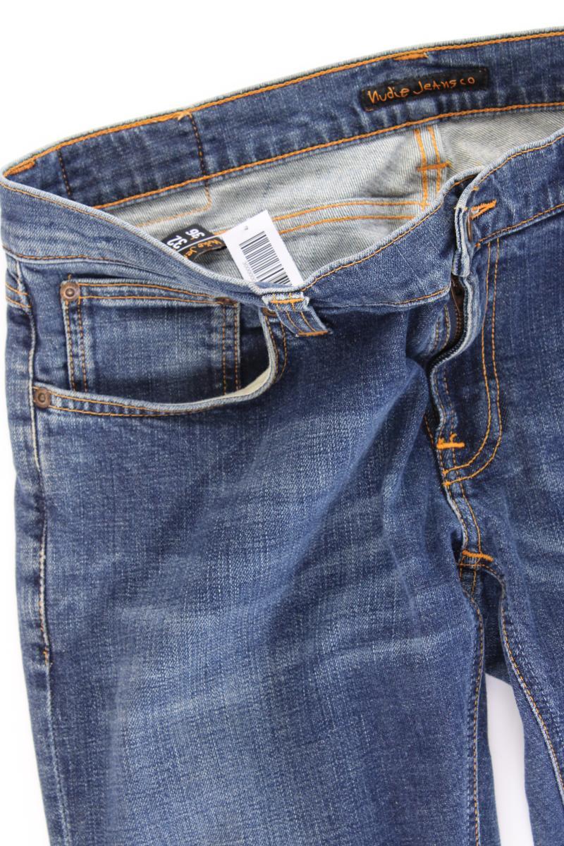 Nudie Jeans Straight Jeans für Herren Gr. W32/L36 Modell John blau aus Baumwolle - Image 3