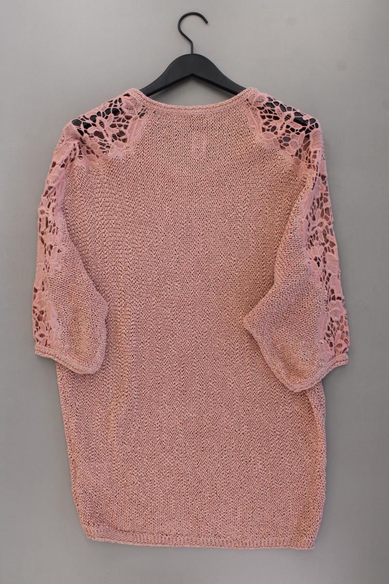 Caroline Biss Langes Strickshirt Gr. 42 3/4 Ärmel mit Glitzer rosa aus Baumwolle - Image 4