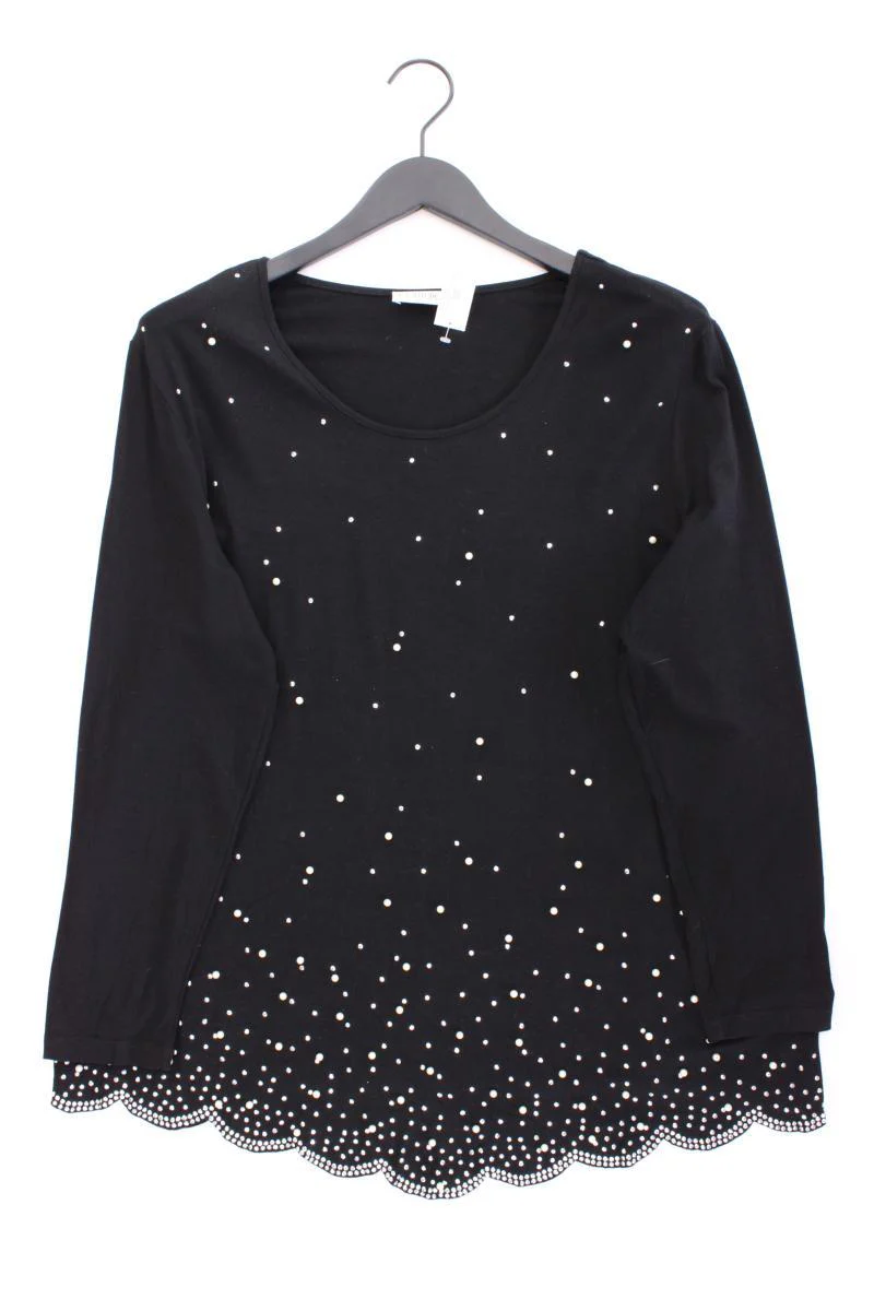 Couture Line Longsleeve-Shirt Gr. 50 Langarm schwarz aus Viskose