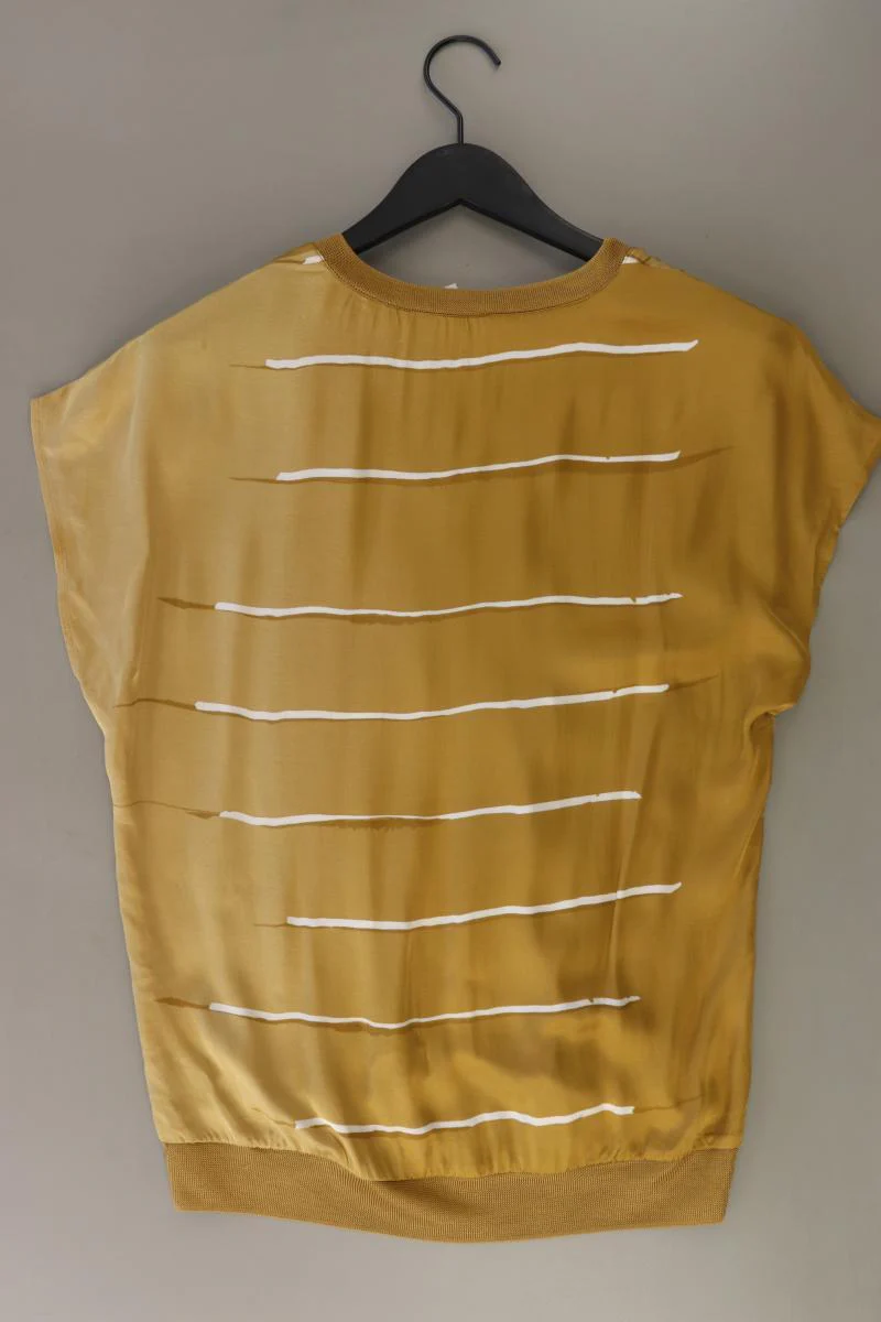 YAYA Kurzarmbluse Gr. 38 gestreift gelb aus Viskose - Image 4
