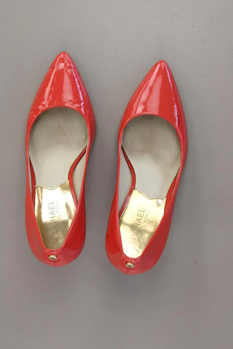Michael Kors Pumps Gr. 38 rot aus Leder - Image 3