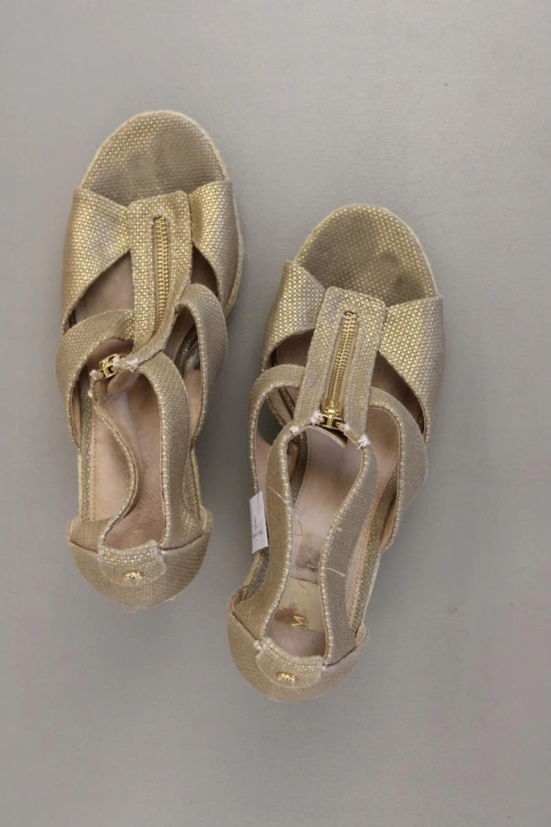 Michael Kors Sandaletten mit Keilabsatz Gr. 40 gold - Image 3