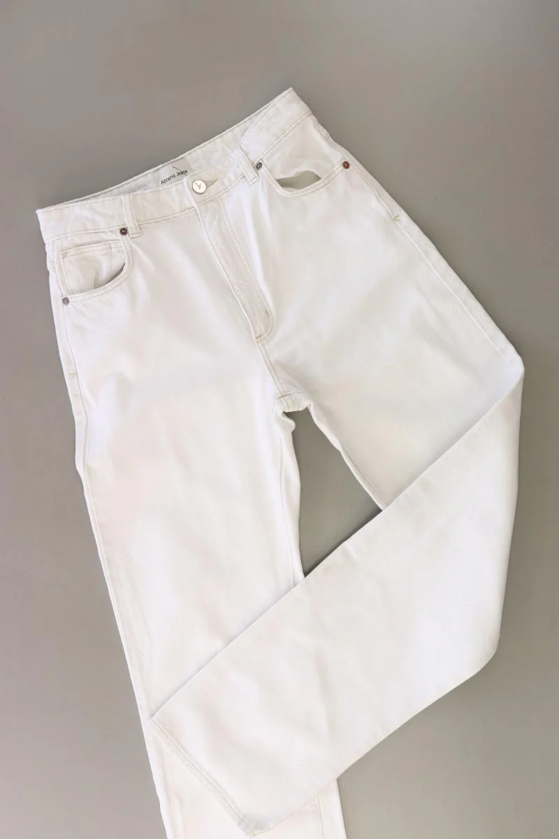 Abrand Jeans Mom Jeans Gr. W27 weiß aus Baumwolle - Image 3