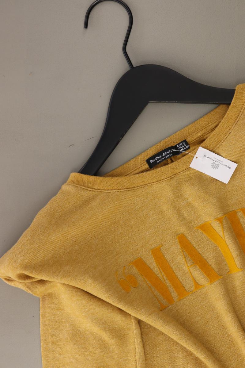 Bershka Cropped Shirt Gr. S 3/4 Ärmel gelb - Image 2