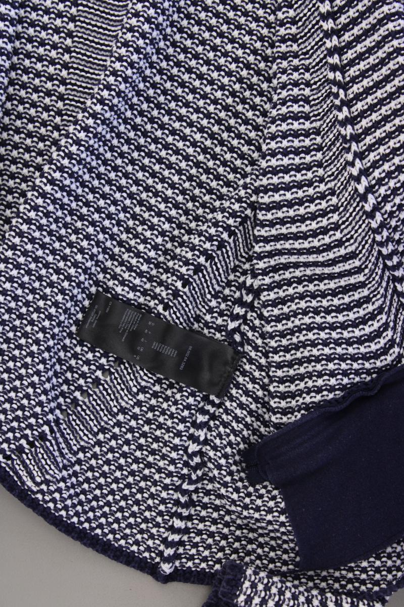 comma, Strickjacke Gr. 38 gestreift Langarm blau aus Baumwolle - Image 3