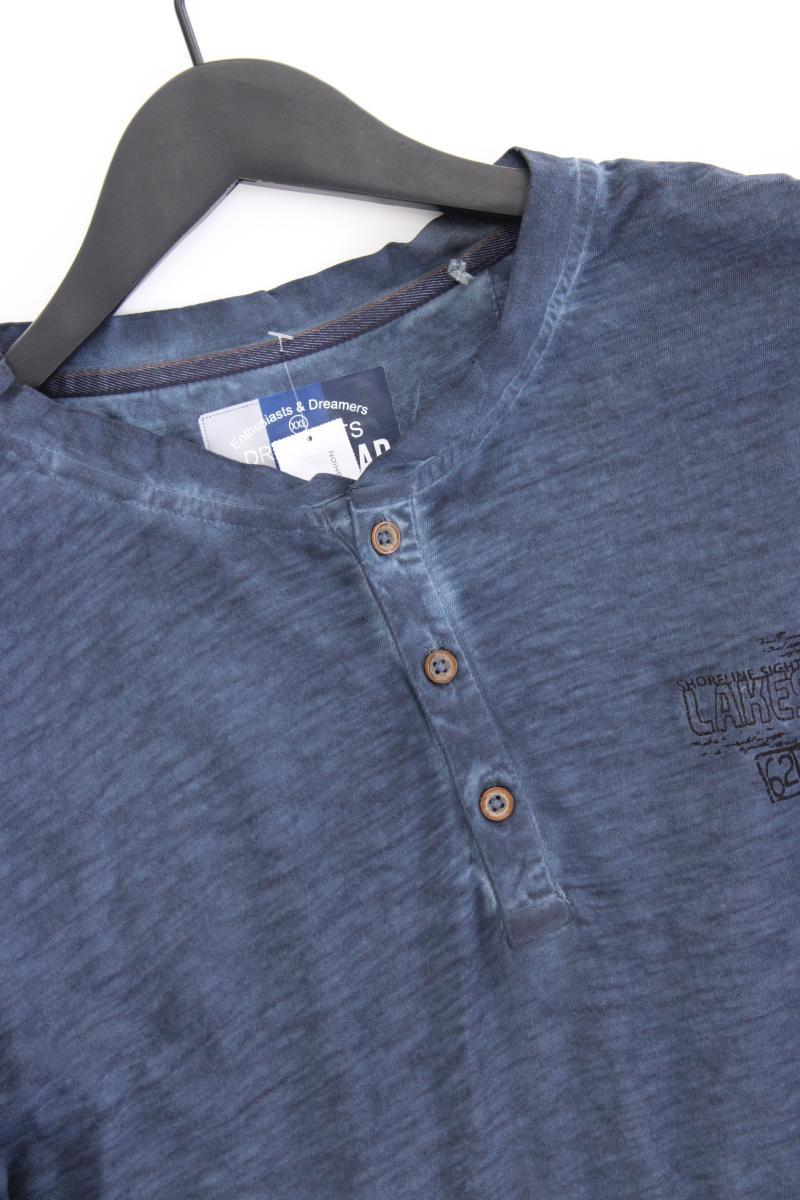 Longsleeve-Shirt Gr. XXL Langarm blau aus Baumwolle - Image 2
