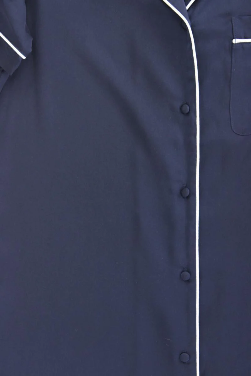 Anna Field Longbluse Gr. XS Kurzarm blau aus Polyester - Image 3