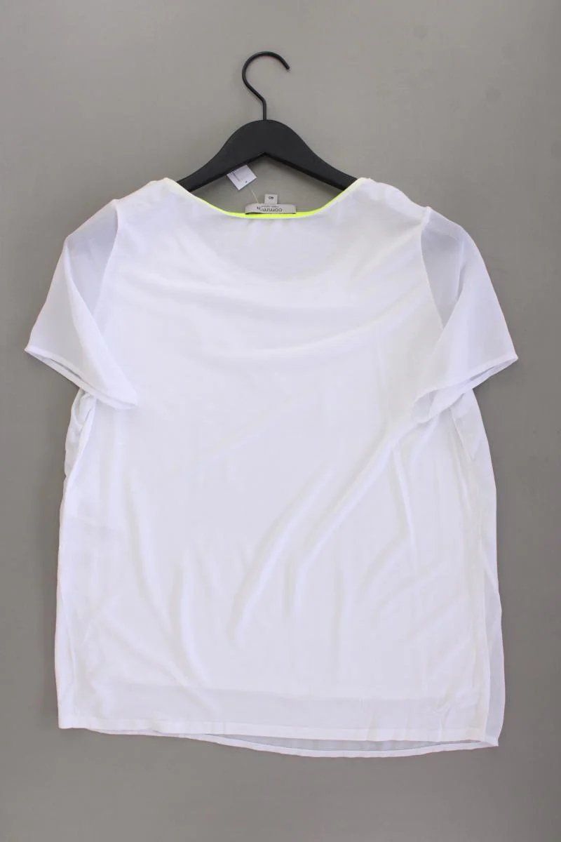 comma, Kurzarmbluse Gr. 40 neuwertig weiß aus Polyester - Image 5