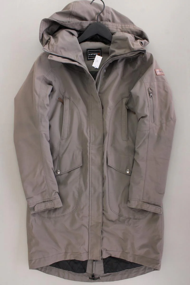 Icepeak Wintermantel Gr. 36 grau aus Polyester