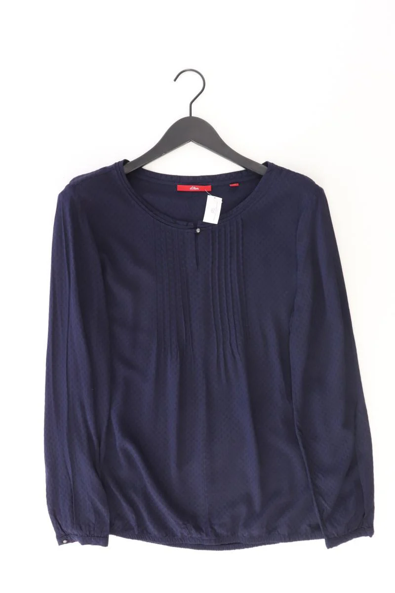 s.Oliver Langarmbluse Gr. 42 blau
