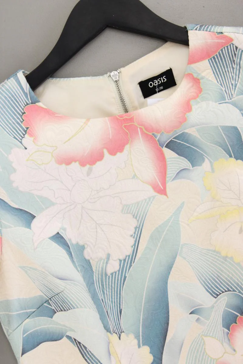 Oasis Kurzarmkleid Gr. 36 mit Blumenmuster neuwertig mehrfarbig aus Baumwolle - Image 2