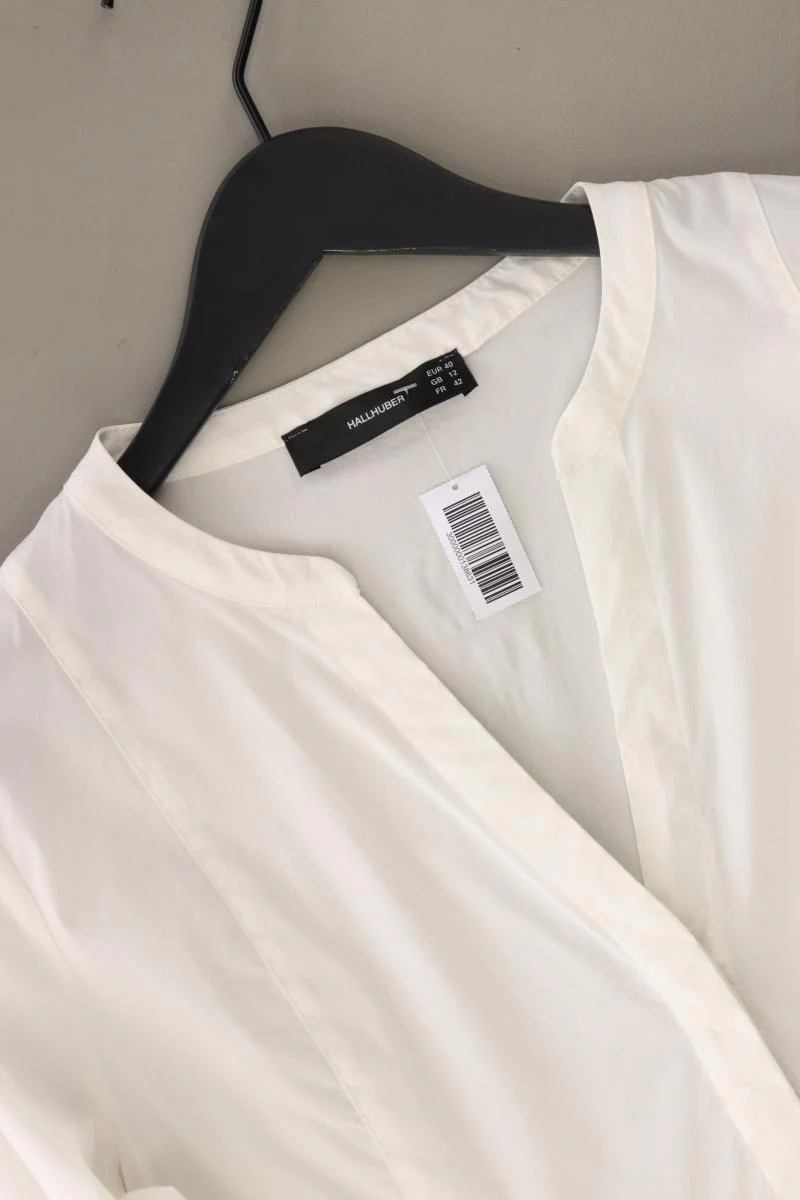 Hallhuber Midikleid Gr. 40 3/4 Ärmel weiß aus Baumwolle - Image 2