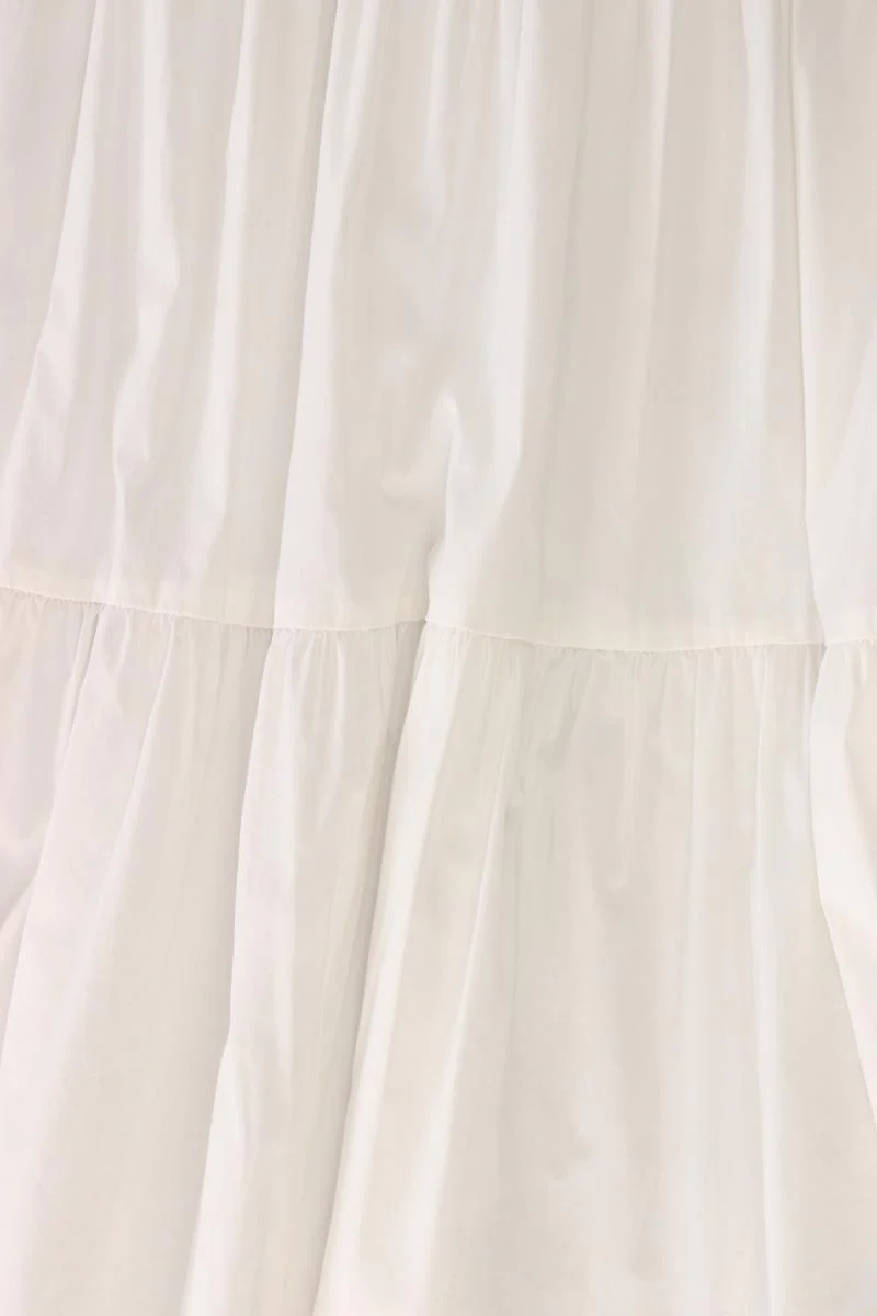 Hallhuber Midikleid Gr. 40 3/4 Ärmel weiß aus Baumwolle - Image 3