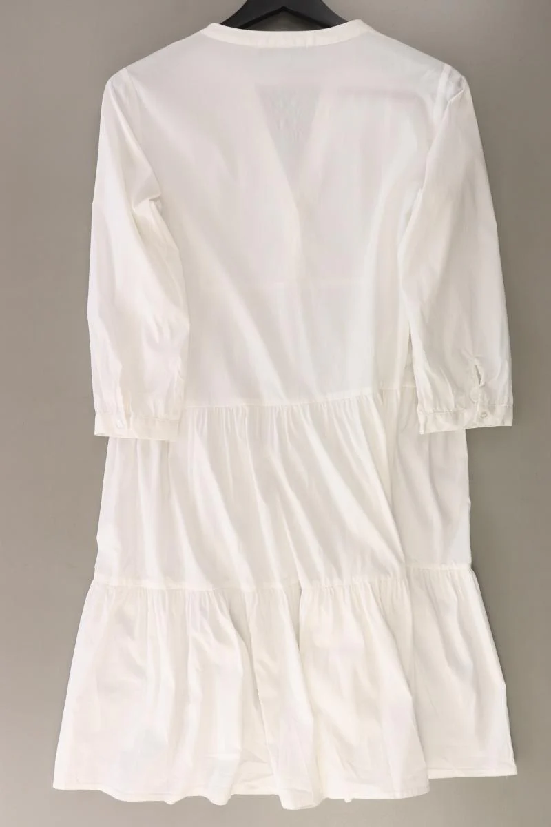 Hallhuber Midikleid Gr. 40 3/4 Ärmel weiß aus Baumwolle - Image 4