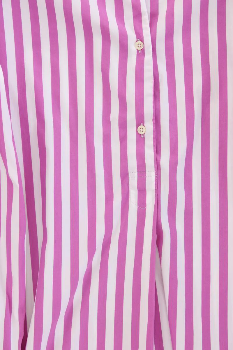 rossana diva Longbluse Gr. 36 gestreift Langarm pink aus Baumwolle - Image 3