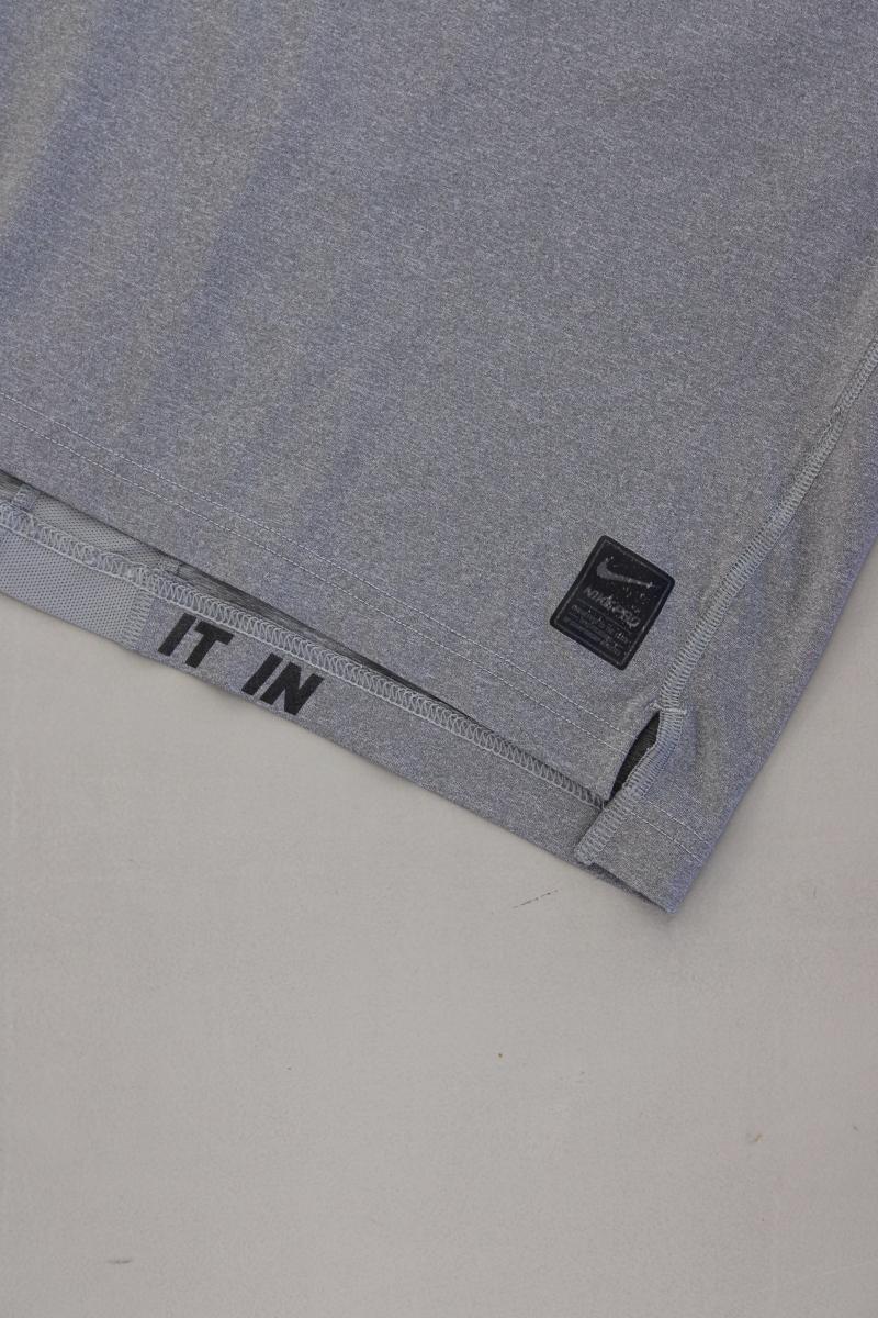Nike Sportshirt für Herren Gr. M Kurzarm grau - Image 3