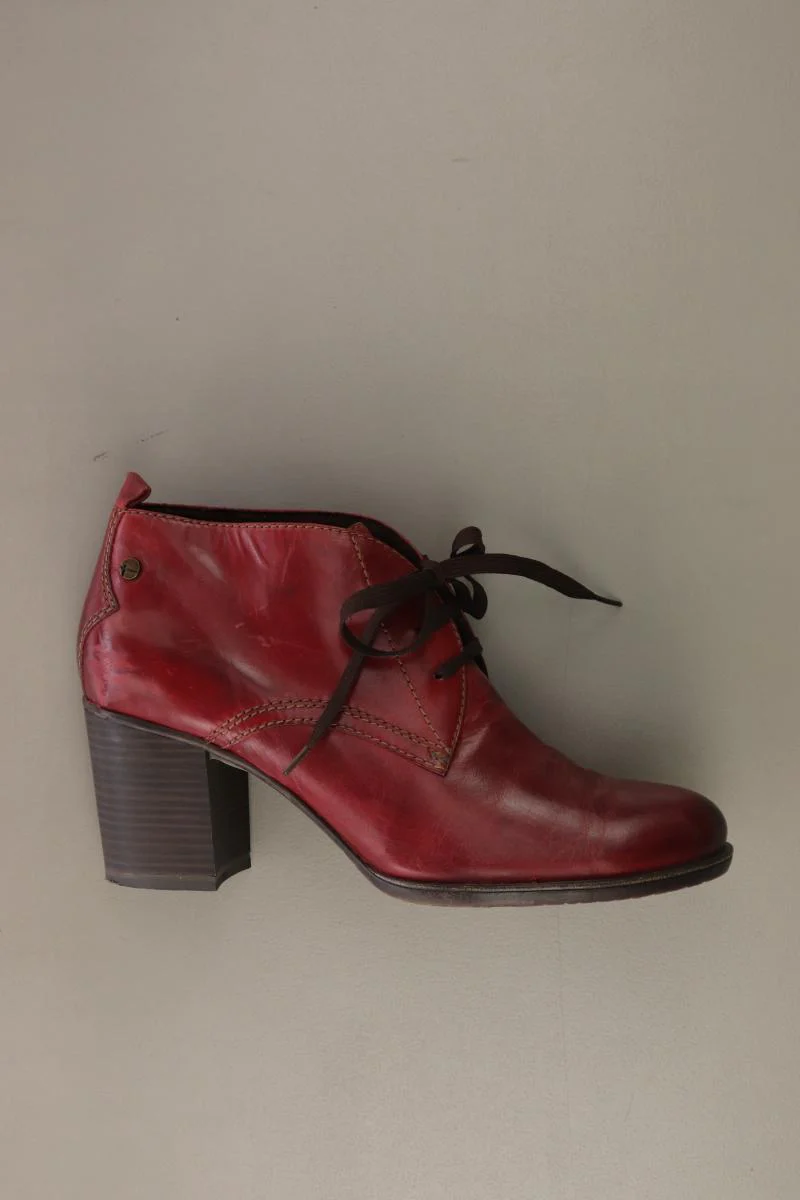 Tamaris Stiefeletten Gr. 40 rot aus Leder
