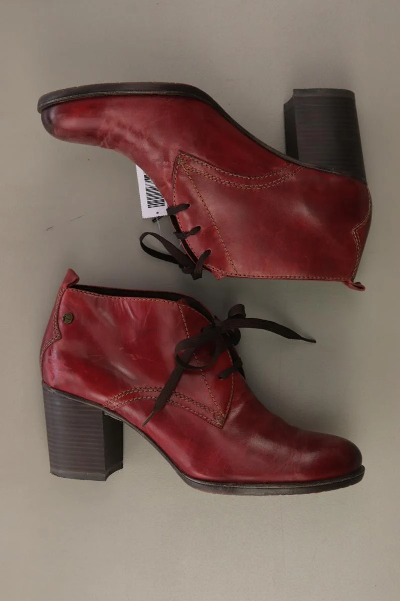 Tamaris Stiefeletten Gr. 40 rot aus Leder - Image 2