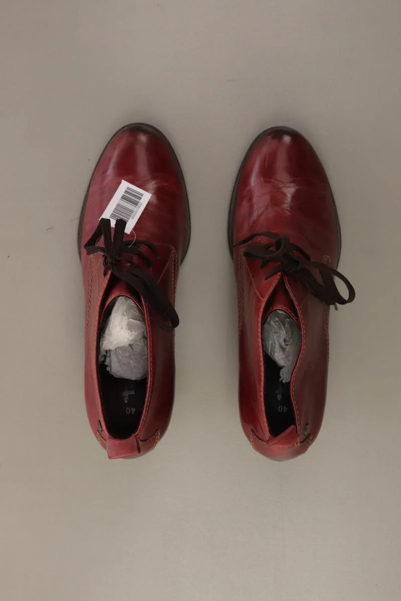 Tamaris Stiefeletten Gr. 40 rot aus Leder - Image 3