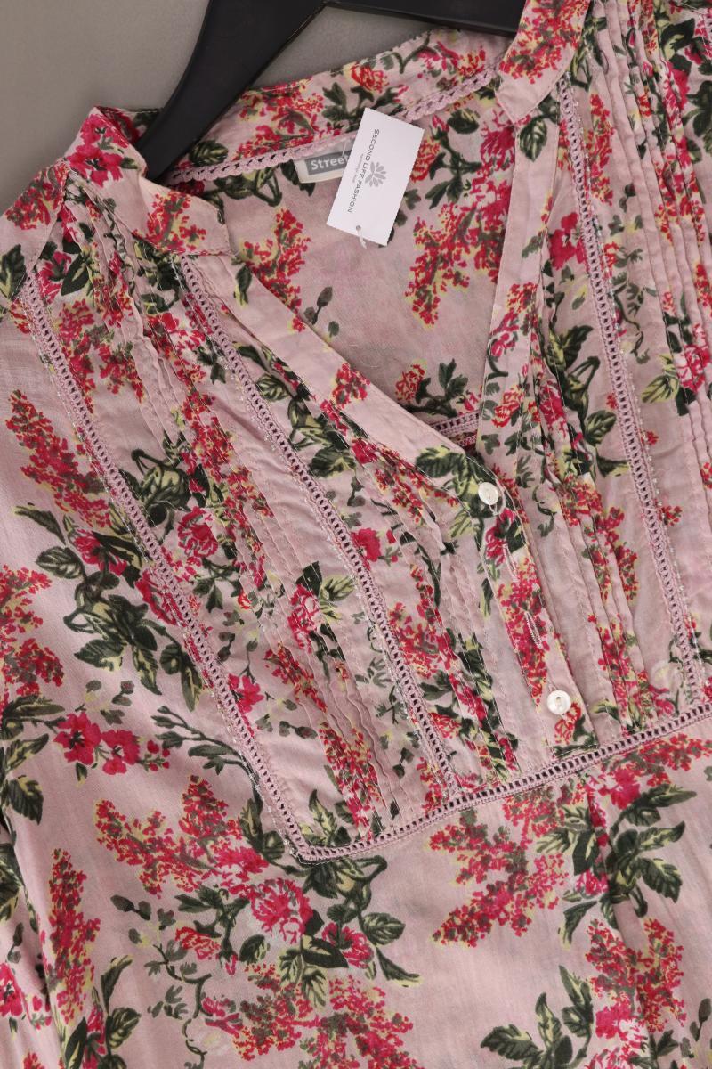 Street One Langarmbluse Gr. 40 mit Blumenmuster rosa aus Baumwolle - Image 4