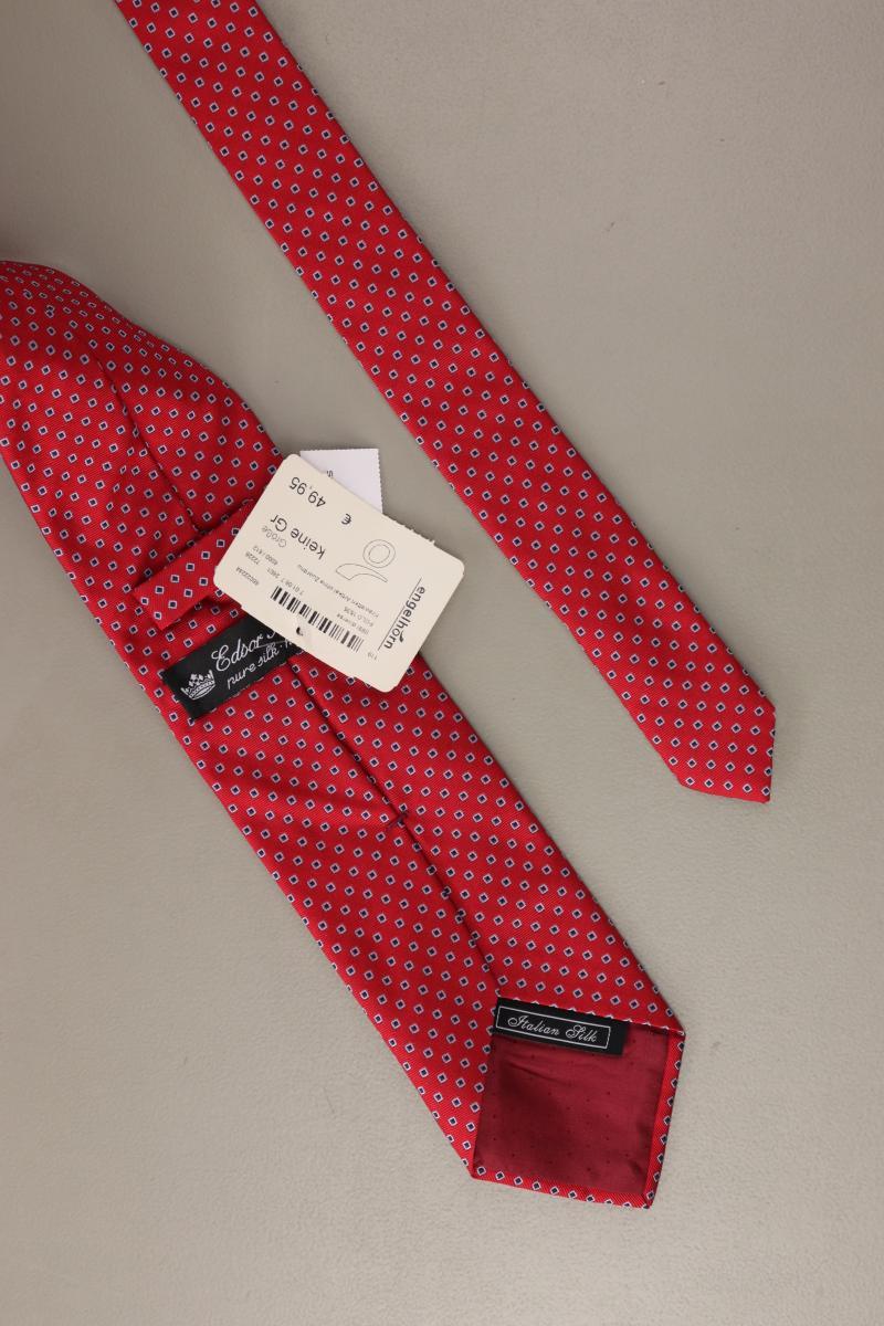 Krawatte für Herren neu mit Etikett Neupreis: 49,99€! rot aus Seide - Image 2