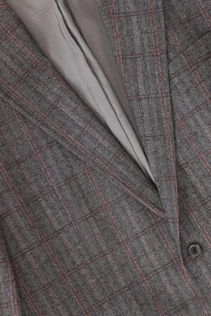 Hugo Boss Wollsakko für Herren Gr. Langgröße 102 kariert grau aus Schurwolle - Image 4
